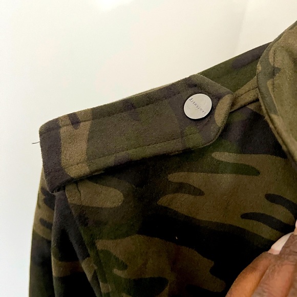 NWT Sanctuary Camouflage Faux Suede Moto Jacket - Picture 8 of 10